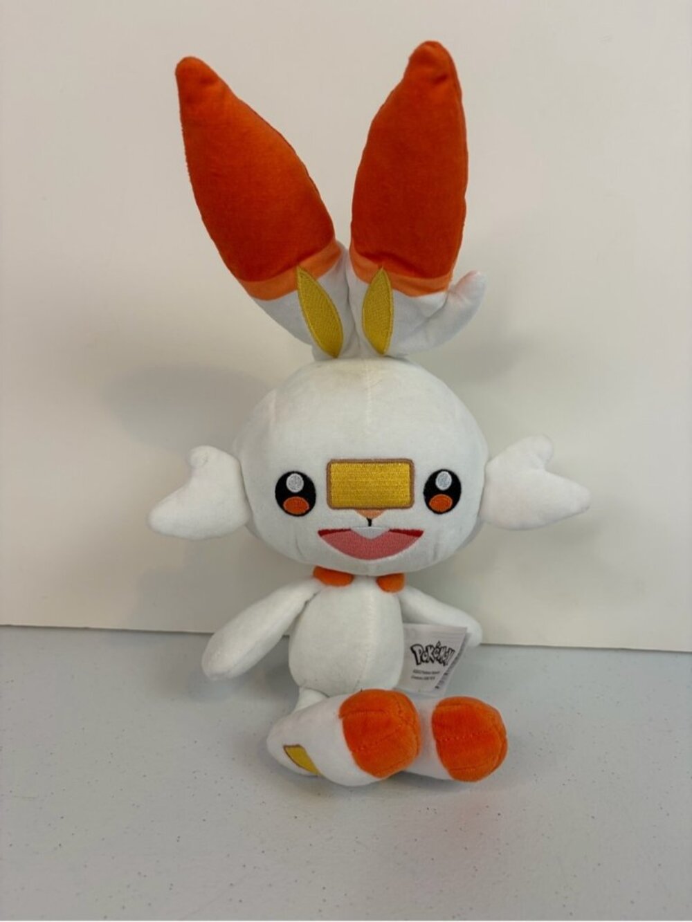 Pokemon Scorbunny Plush Toy Nintendo Game Freak Stuffed Animal Stuffy White 12”